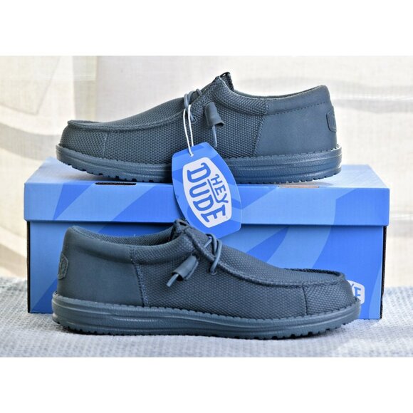 New! Size: 8 Men | Hey Dude Wally Funk Mono | Dark Slate | 40011-1RU